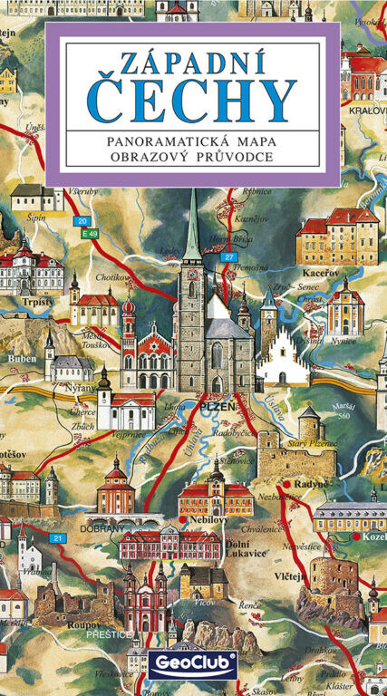 Západní Čechypanoramatická mapa : obrazový průvodce