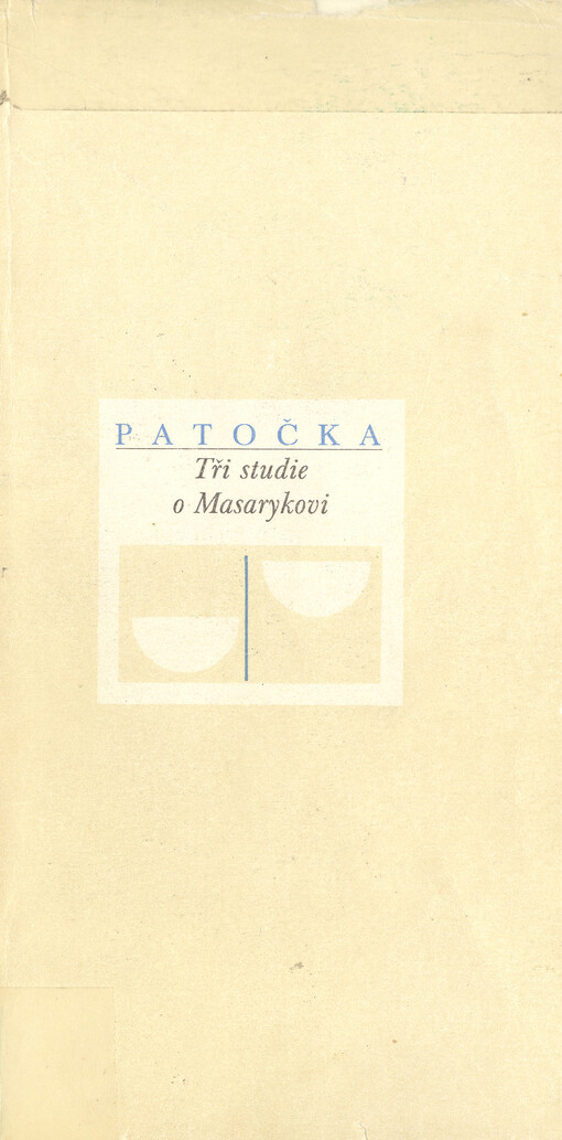 Tři studie o Masarykovi