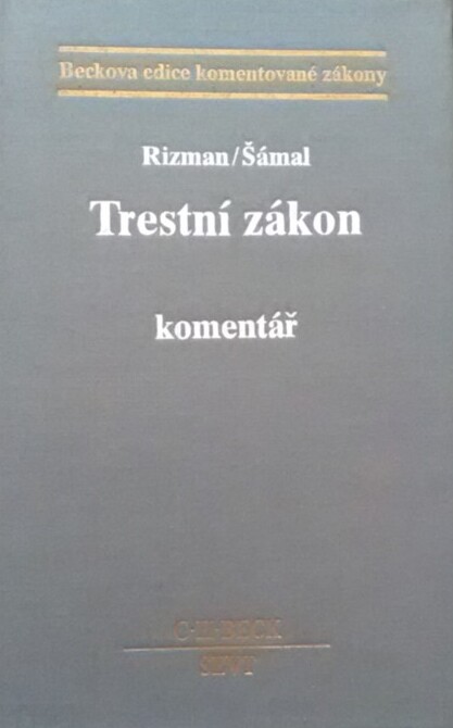 Trestní zákon : komentář