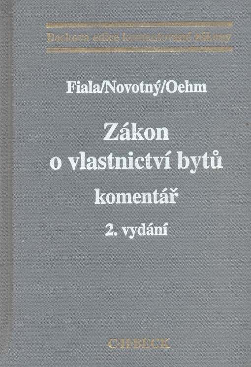 Zákon o vlastnictví bytů: komentář