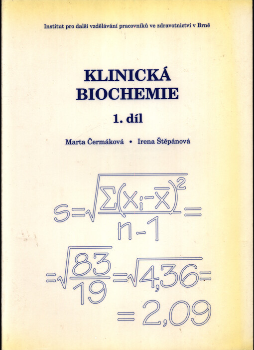 Klinická biochemie, Vyd. 1.