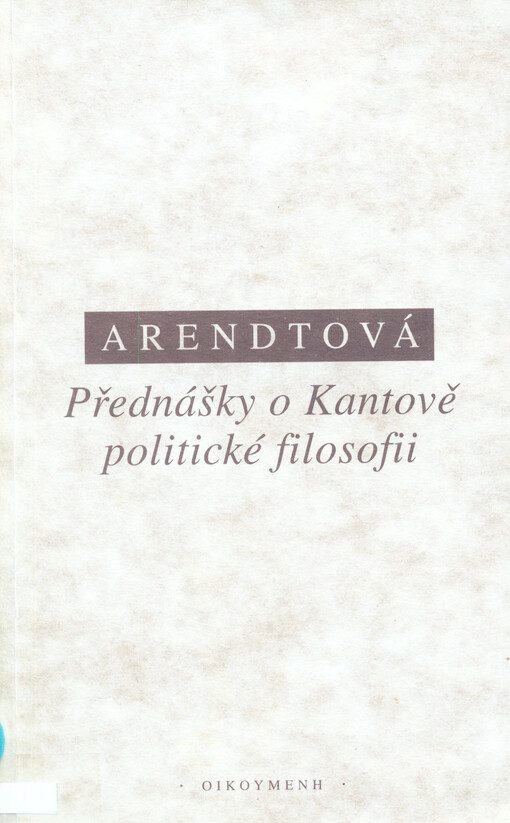 Přednášky o Kantově politické filosofii