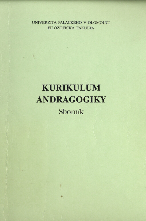 Kurikulum andragogiky: sborník