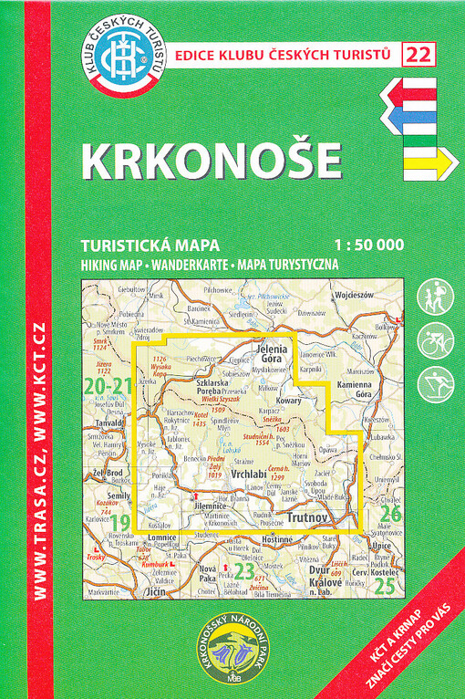 Krkonoše turistická mapa 1:50 000