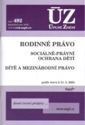 Rodinné právo : sociálně-právní ochrana dětí : dítě a mezinárodní právo : podle stavu k 21.3.2005