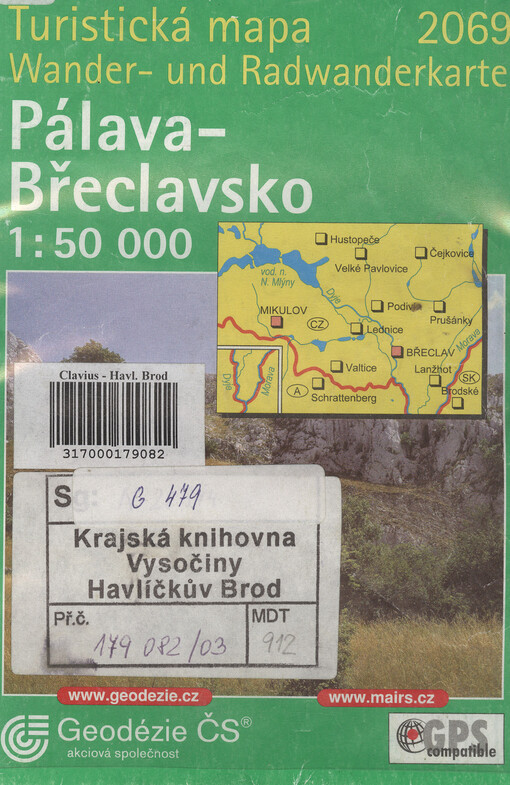 Pálava Břeclavsko : turistická mapa 1:50^000 : GPS compatible