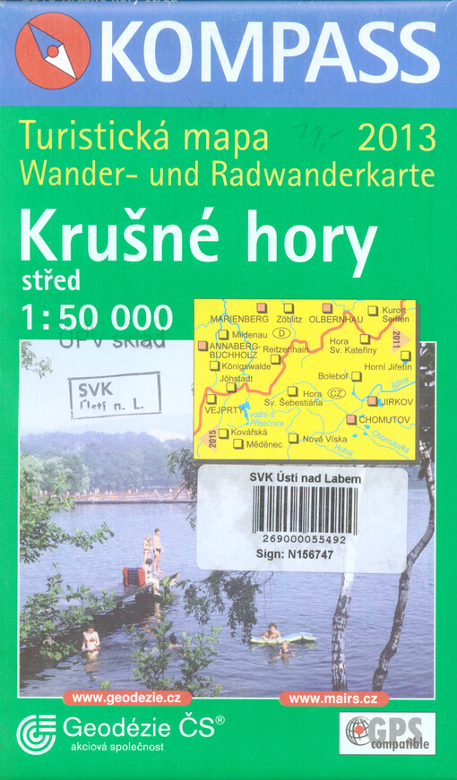 Krušné hory - střed turistická mapa 1:50^000 : GPS compatible