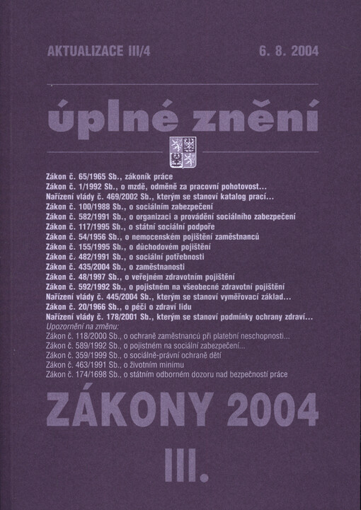 Zákony 2004