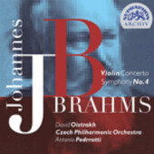 Concerto for violin and orchestra in D major, op. 77Symphony no. 4 in E minor, op. 98