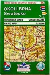 Okolí Brna - Svratecko turistická mapa 1:50^000 : novinky od roku 2000; barevná zadní strana; kilometráž v mapě : digitální kartografie, GPS