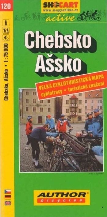 Chebsko, Ašsko velká cykloturistická mapa : cyklotrasy, turistické značení