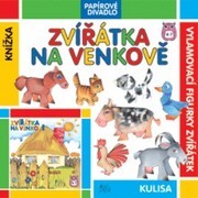 Zvířátka na venkově knížka, kulisa, vylamovací figurky zvířátek