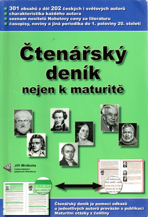 Čtenářský deník nejen k maturitě: 301 obsahů z děl 202 autorů