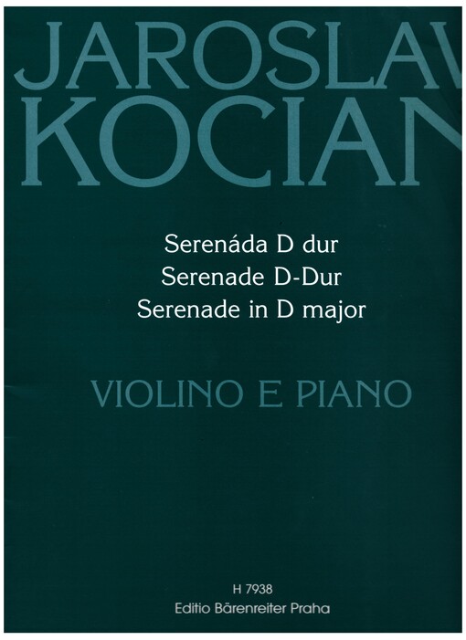 Serenáda D durSerenade D-Dur = Serenade in D major : violino e piano