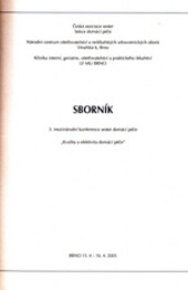 Sborník 3. mezinárodní konference sester domácí péče 