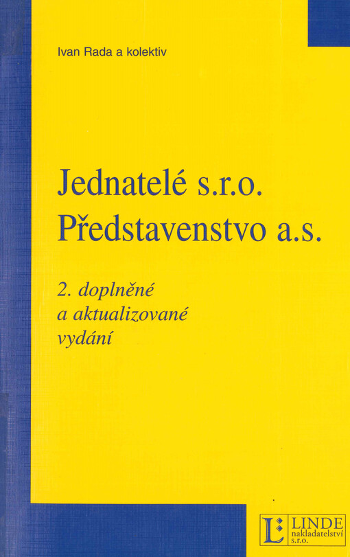 Jednatelé s.r.o. ;Představenstvo a.s.