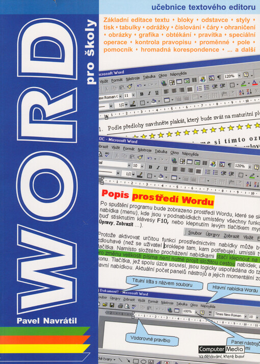 Microsoft Word 2000 a jiné verze pro školy: učebnice textového editoru