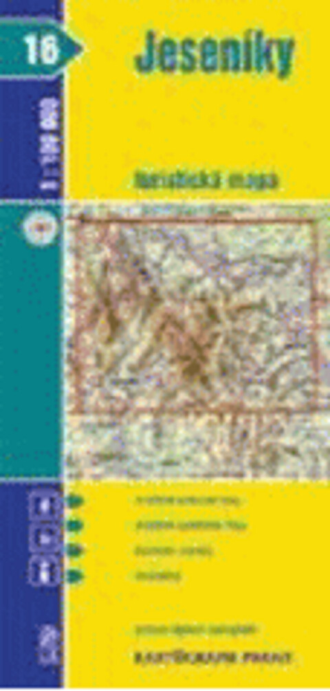 Jeseníky turistická mapa 1:100 000
