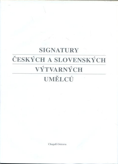 Signatury českých a slovenských výtvarných umělců