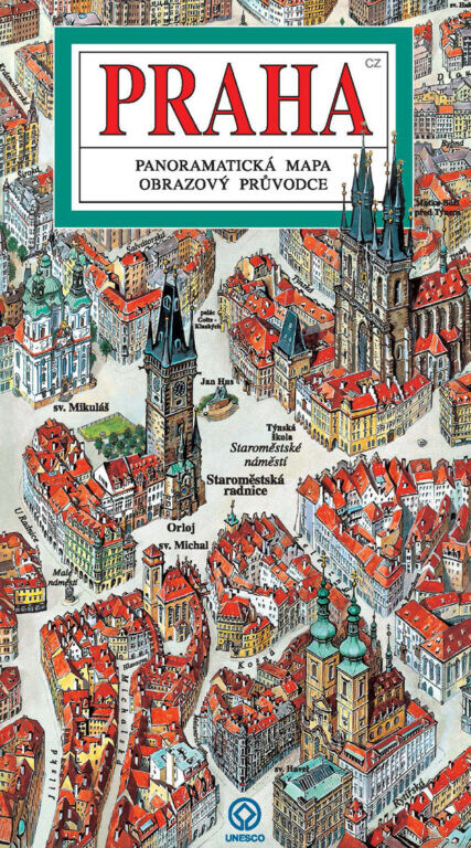 Praha panoramatická mapa : obrazový průvodce