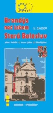 Brandýs nad Labem - Stará Boleslav plán města 1:16 000