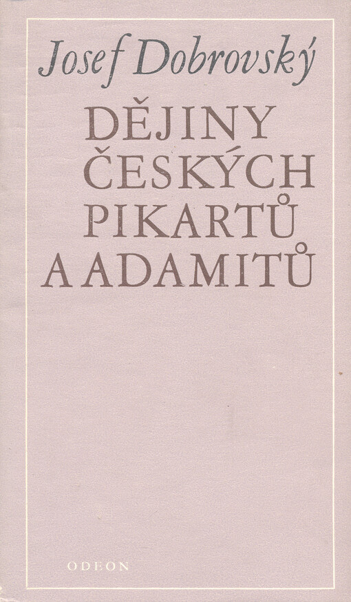 Dějiny českých pikartů a adamitů