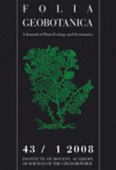 Folia geobotanica : a Journal of Plant Ecology and Systematics