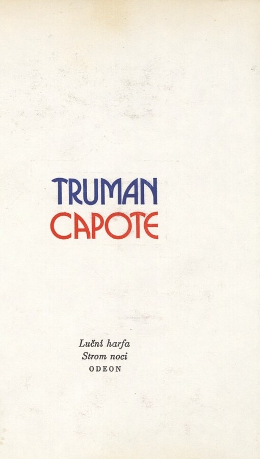 Luční harfa ;Strom noci a jiné povídky