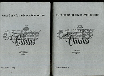 Cantus : časopis pro sborové umění