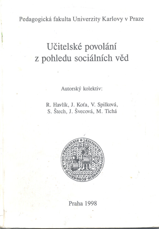 Učitelské povolání z pohledu sociálních věd