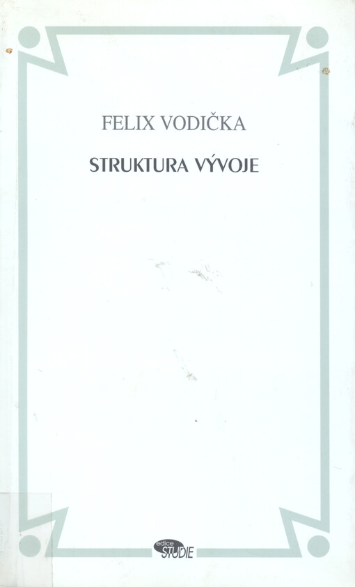 Struktura vývoje: studie literárněhistorické