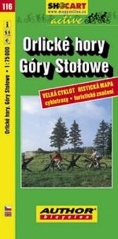 Orlické hory, Góry Stołowe velká cykloturistická mapa : cyklotrasy - turistické značení