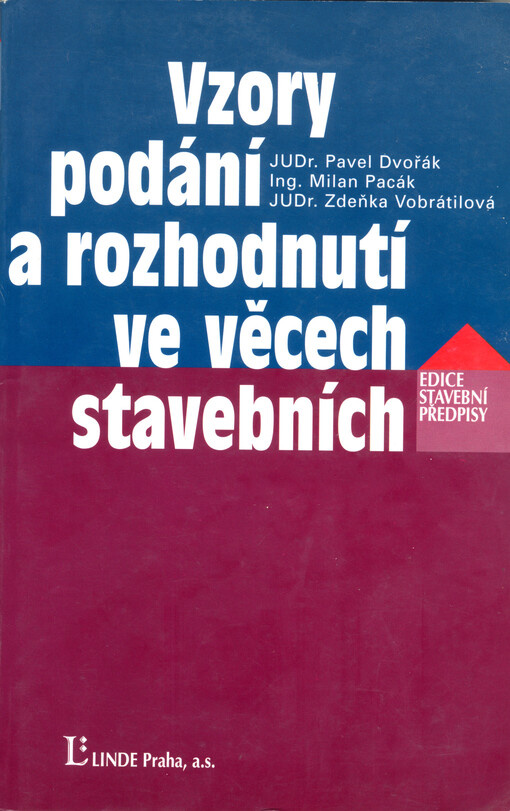 Vzory podání a rozhodnutí ve věcech stavebních