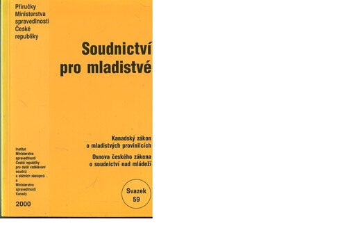 Soudnictví pro mladistvé v Kanadě a v České republice