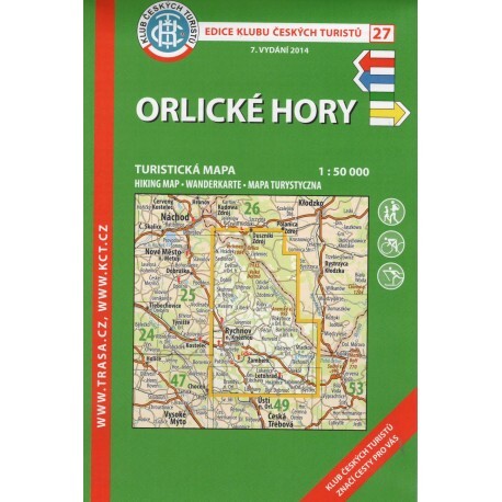 Orlické hory turistická mapa 1:50^000