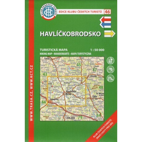 Havlíčkobrodsko turistická mapa 1:50^000