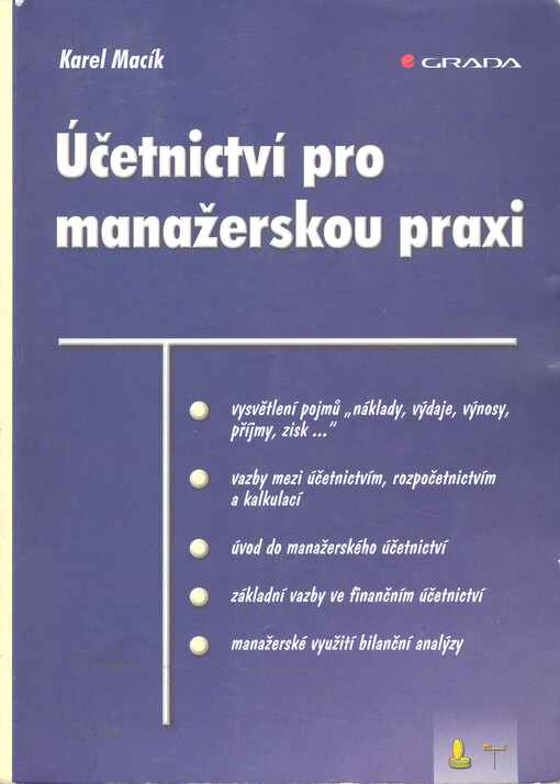 Účetnictví pro manažerskou praxi
