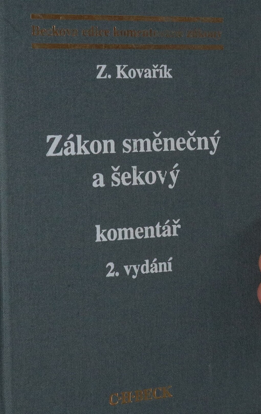 Zákon směnečný a šekový: komentář
