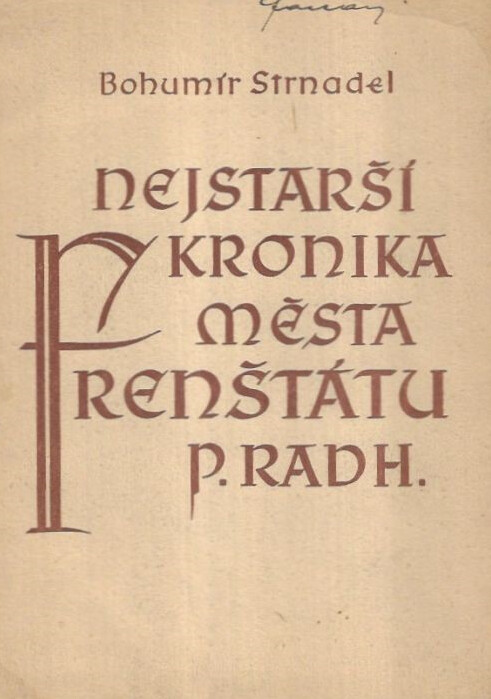 Nejstarší kronika města Frenštátu pod Radhoštěm