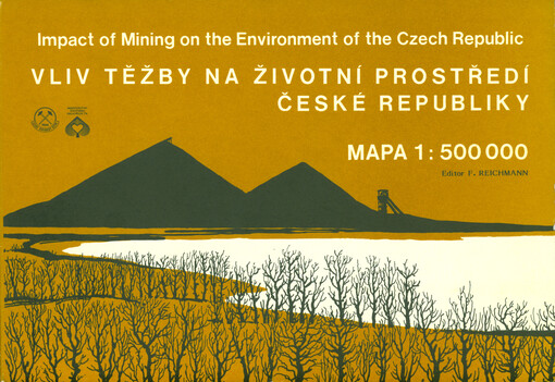 Vliv těžby na životní prostředí České republiky = Impact of mining on the environment of the Czech Republic : schematická mapa : stav ke dni 31.3.1992