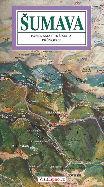 Šumava panoramatická mapa a průvodce