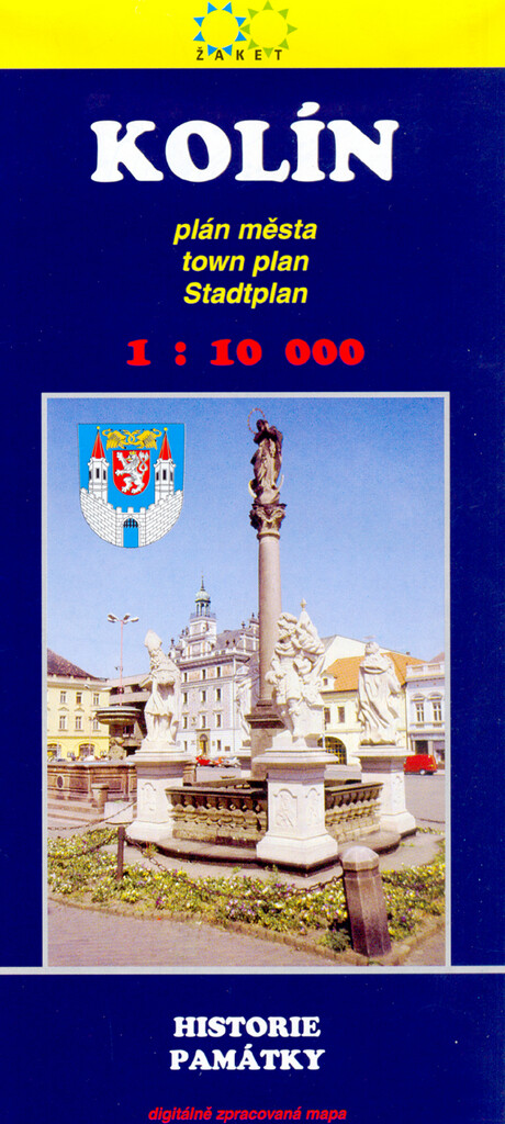 Kolín plán města 1:10^000 : historie, památky, digitálně zpracovaná mapa
