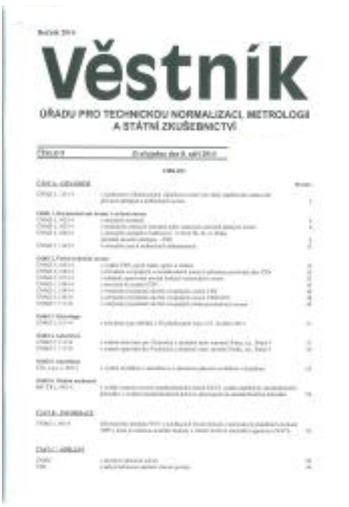 Věstník Úřadu pro technickou normalizaci, metrologii a státní zkušebnictví