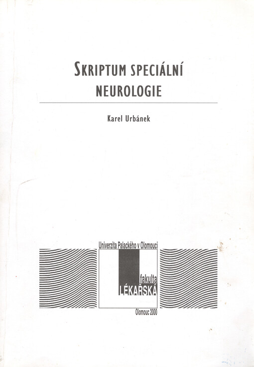 Skriptum speciální neurologie