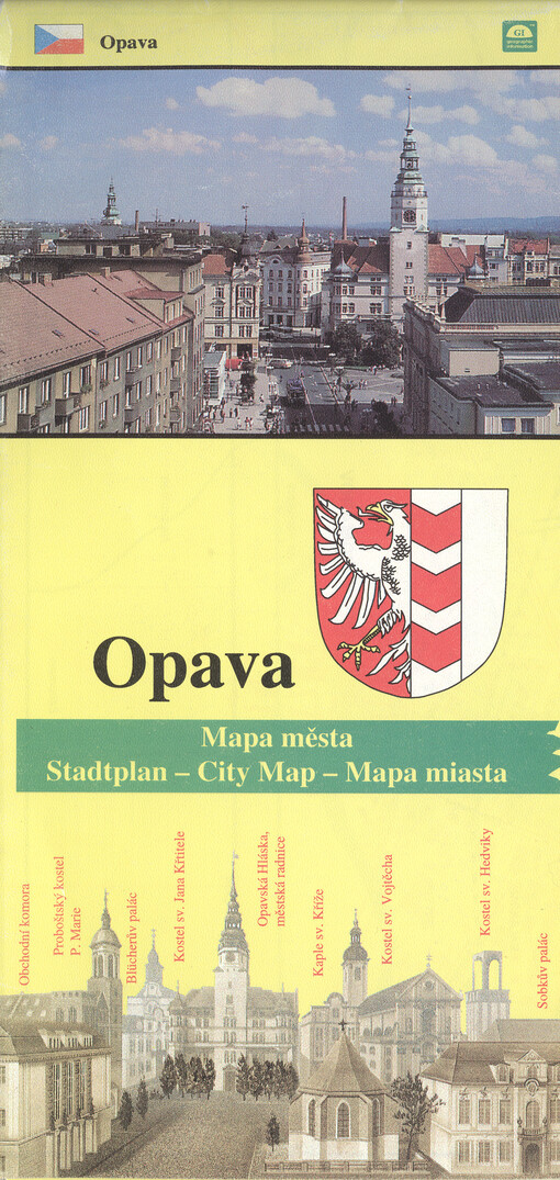 Opava mapa města