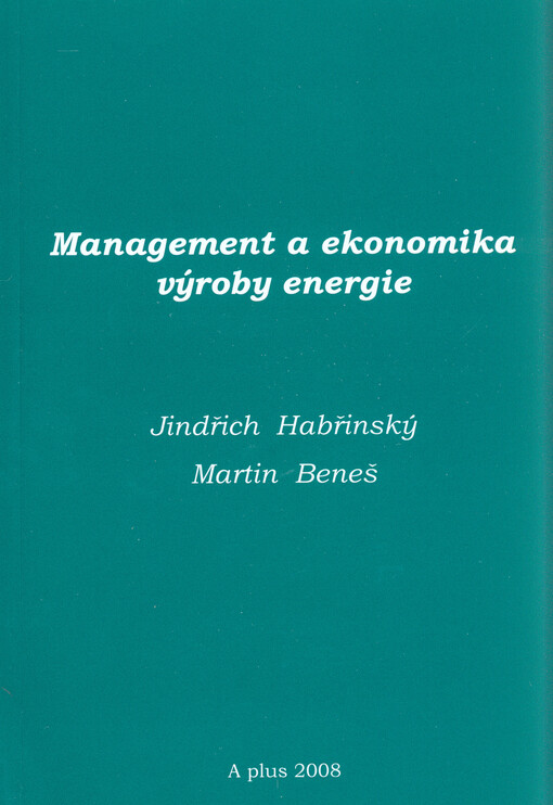 Management a ekonomika výroby energie
