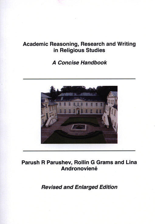 Academic reasoning, research and writing in religious studies :a concise handbook
