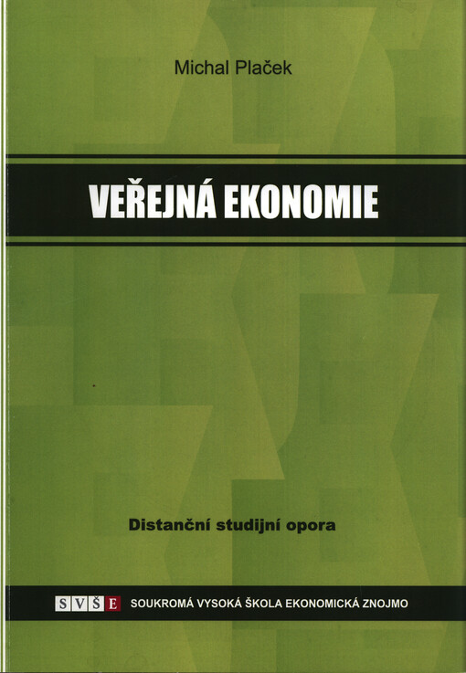Veřejná ekonomie :distanční studijní opora