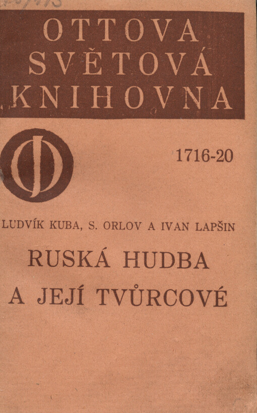Ruská hudba a její tvůrcové :tři studie