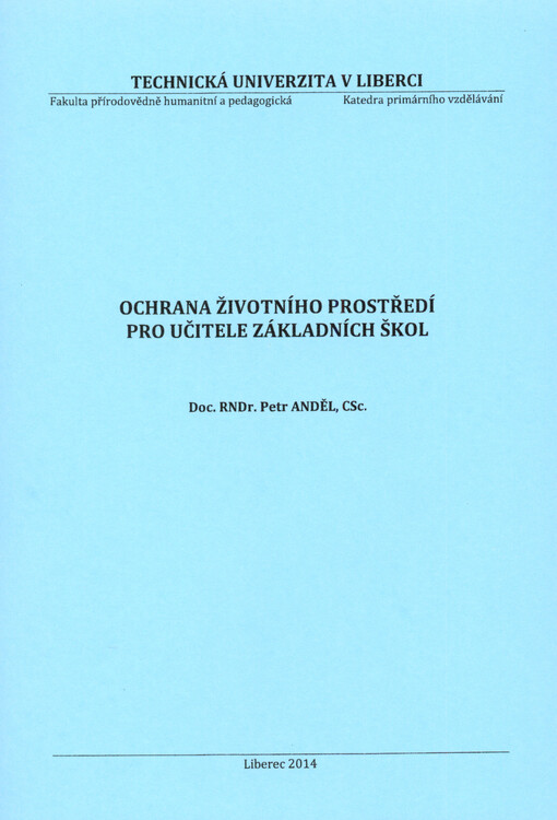 Ochrana životního prostředí pro učitele základních škol